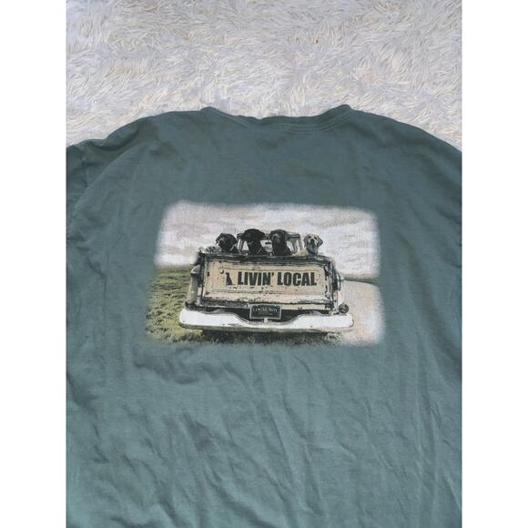 Local Boy Outfitters Men’s Sz. L Green “ Livin’ Local’ Tee. Nt Desc*** - Picture 6 of 9